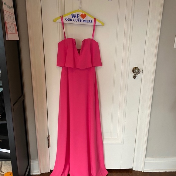Pink BCBGMAXAZRIA Strapless Maxi Dress - Picture 14 of 15
